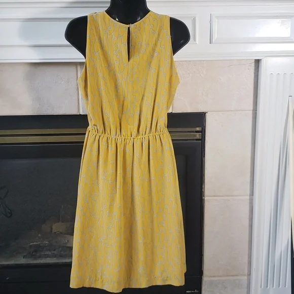 💥4/$20 Anthropology Girls from Savoy Vintage look Silk Dress. Size 8. - Picture 3 of 6